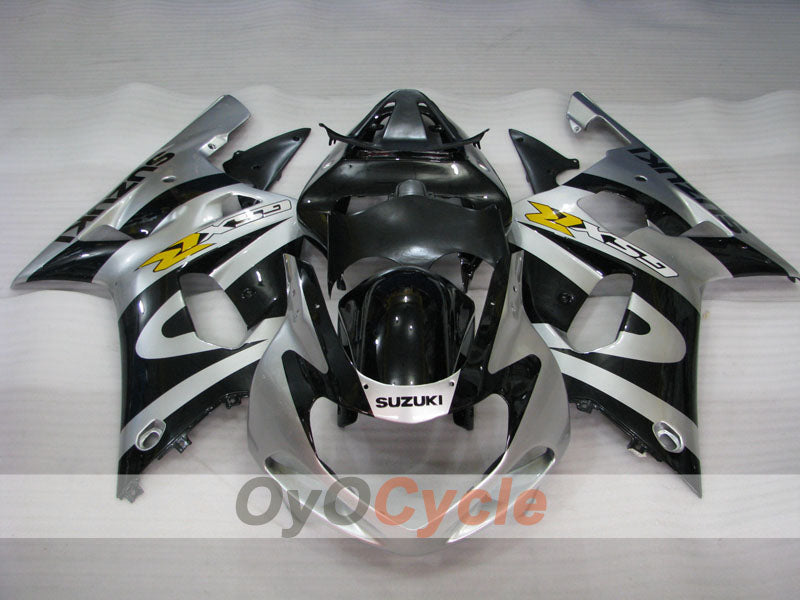 Kit carene a iniezione per GSX R600 01-03 - Nero, Argento - Stile Fabbrica #OYO87901128 Immagine secondaria del prodotto