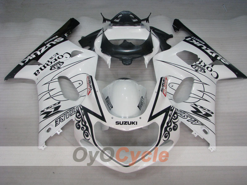 Kit carenatura a iniezione per GSX R750 anni 00-03 - Bianco, Nero - Corona #OYO87901023 Immagine secondaria del prodotto
