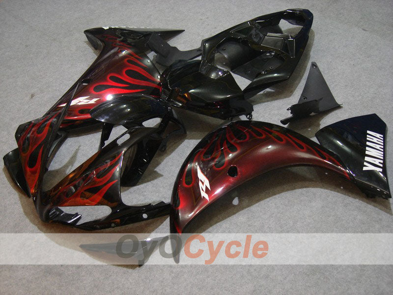 Kit carene stampate a iniezione per YZF-R1 09-11 - Rosso, Nero - Fiamma #OYO87900890 Immagine principale del prodotto