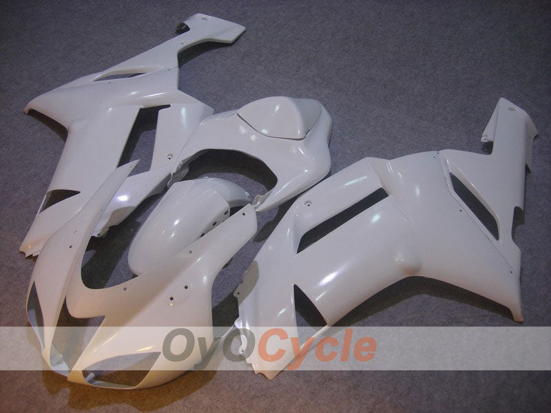 Carenatura ad iniezione per NINJA ZX-6R 07-08 - Bianco - Stile Originale #OYO87901905 Immagine principale del prodotto