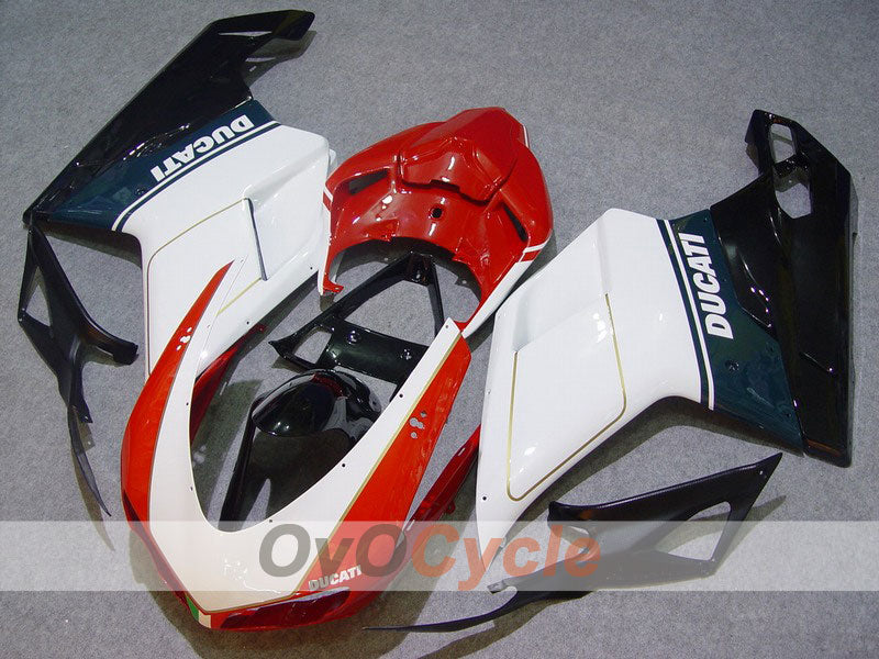 Kit carene a iniezione per Ducati 1198 09-11 - Bianco, Nero - Stile originale #OYO87902343 Immagine principale del prodotto
