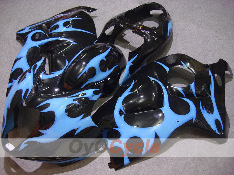 Kit carene a iniezione per 99-07 GSXR1300 Hayabusa - Blu, Nero - Fiamma #OYO87902653 Immagine principale del prodotto