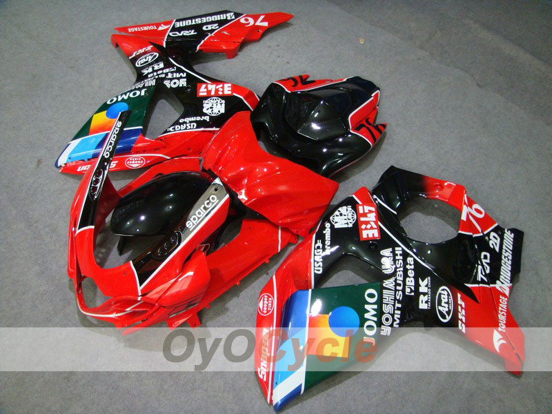 Kit carenatura a iniezione per GSX R1000 09-16 - Rosso, Nero - JOMO #OYO87902867 Immagine principale del prodotto