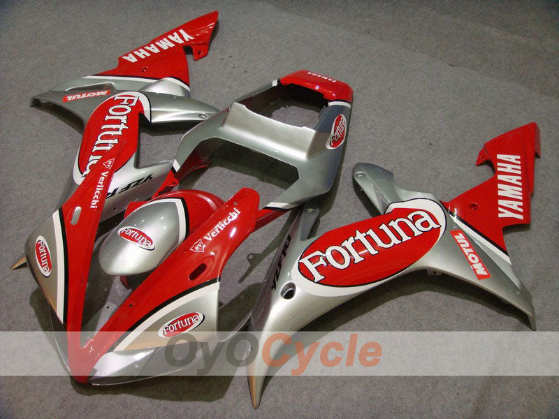 Kit carenatura a iniezione per YZF-R1 02-03 - Rosso, Argento - Fortuna, MOTUL #OYO87900799 Immagine principale del prodotto