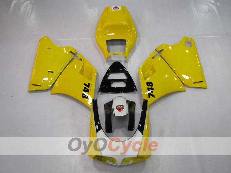 Carene a iniezione per Ducati 748 del 94-02 - Giallo, Nero - Stile di fabbrica #OYO87902048 Immagine principale del prodotto