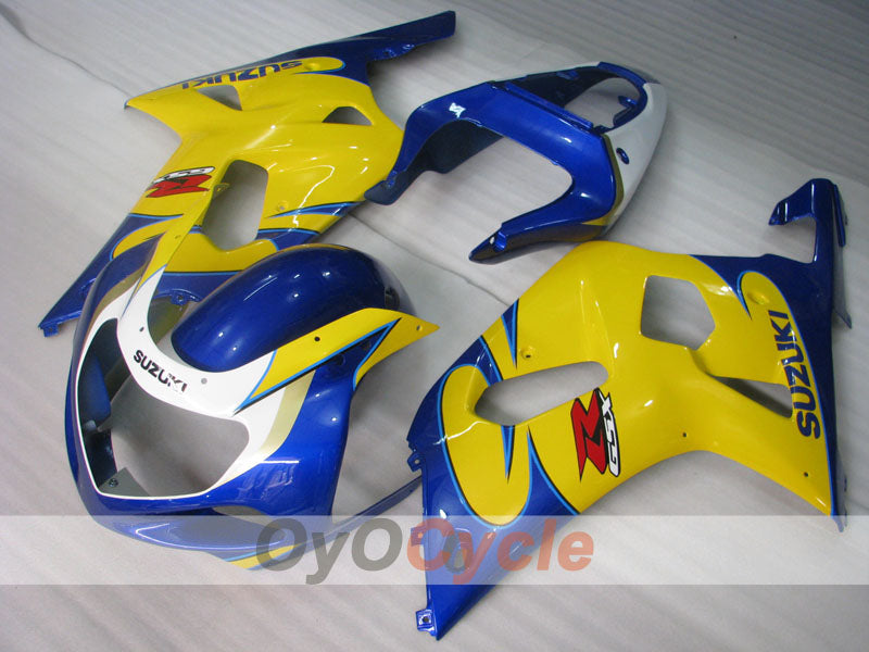 Kit carene a iniezione per GSX R600 01-03 - Giallo, Blu - Stile di fabbrica #OYO87905092 Immagine principale del prodotto