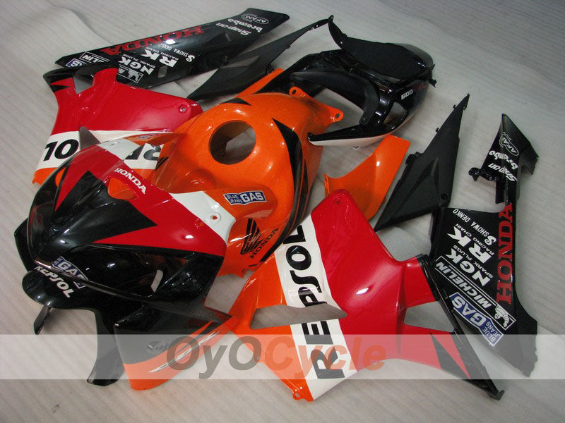 Carenatura a iniezione per CBR600RR 05-06 - Arancio, Nero - MICHELIN, RK, Repsol #OYO87900333 Immagine principale del prodotto