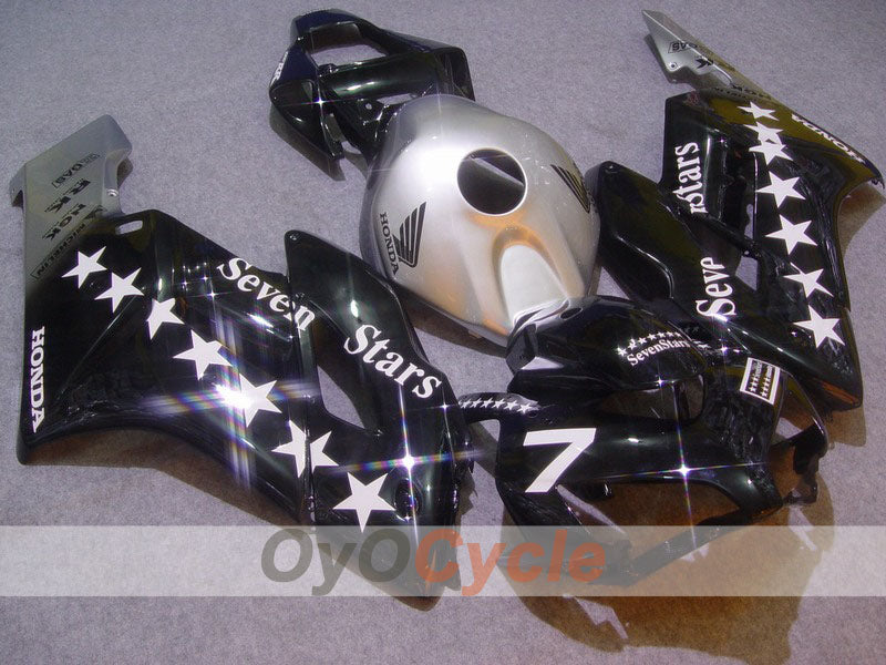 Kit carene a iniezione per CBR1000RR 04-05 - Nero, Argento - SevenStars #OYO87900547 Immagine principale del prodotto