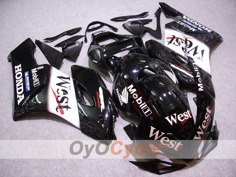 Carena a iniezione per CBR1000RR 04-05 - Bianco, Nero - West #OYO87900548 Immagine principale del prodotto