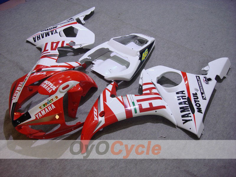 Kit carene a iniezione per YZF-R6 05 - Rosso, Bianco - FIAT, MOTUL #OYO87902646 Immagine principale del prodotto