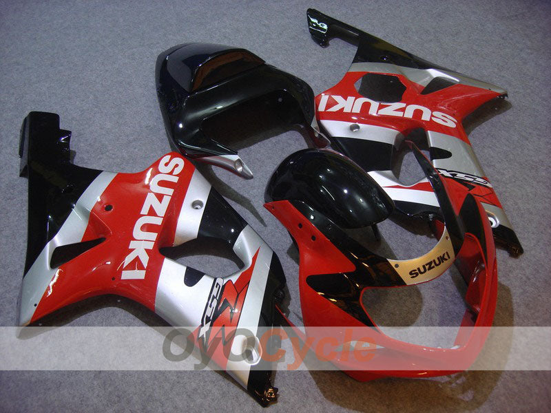 Kit carene a iniezione per GSX R750 anni 00-03 - Rosso, Argento - Stile di Fabbrica #OYO87901108 Immagine principale del prodotto