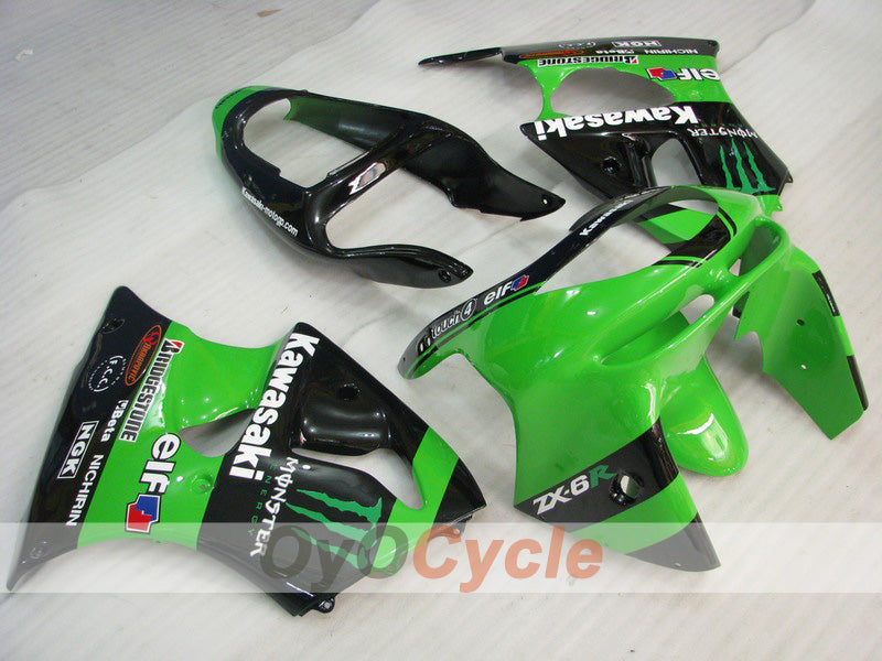 Kit carene per NINJA ZX-6R del 98-99 - Verde, Nero - Monster #OYO87903001 Immagine principale del prodotto
