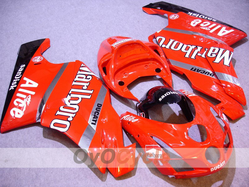 Kit carene stampate a iniezione per Ducati 999 03-04 - Arancione, Nero - Alice #OYO87902348 Immagine secondaria del prodotto