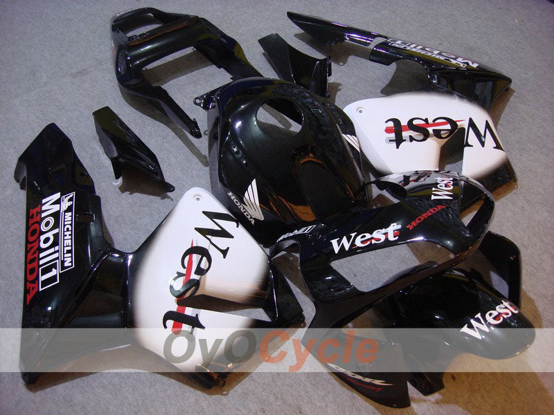 Kit carene a iniezione per CBR600RR 03-04 - Bianco, Nero - West #OYO87902561 Immagine principale del prodotto