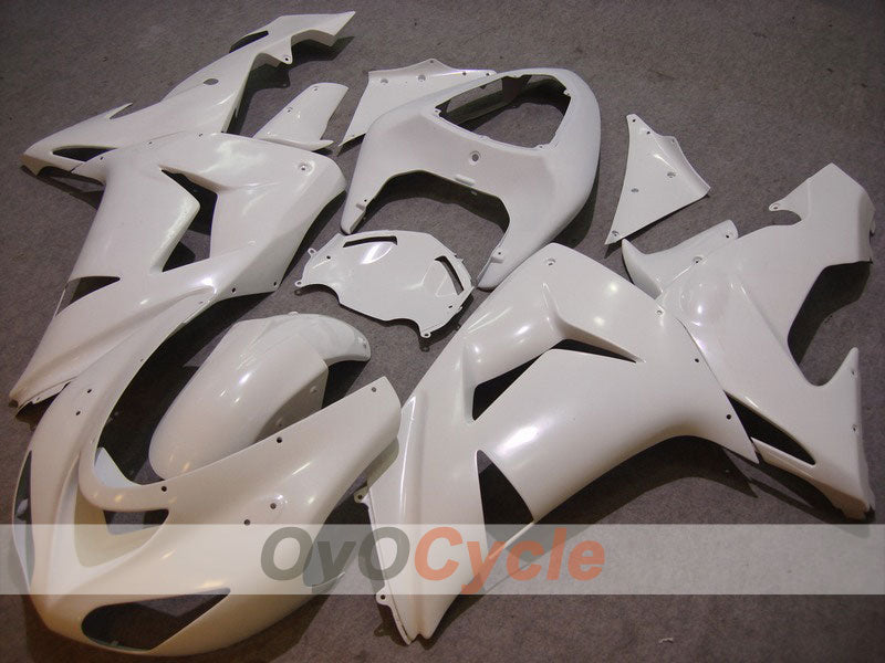 Kit carene a iniezione per NINJA ZX-10R 06-07 - Bianco - Stile Fabbrica #OYO87901567 Immagine principale del prodotto