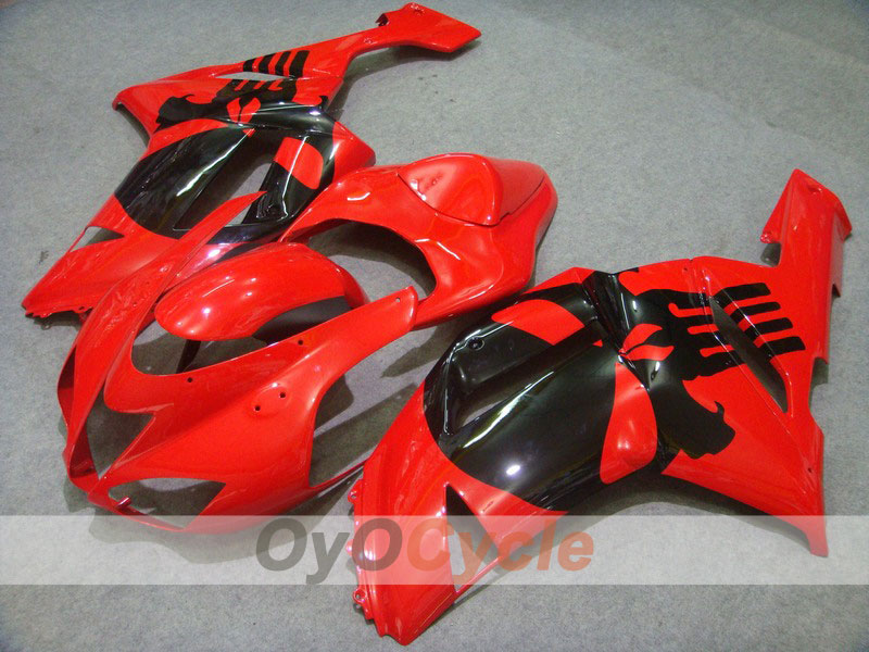 Kit carenatura a iniezione per NINJA ZX-6R 07-08 - Rosso, Nero - Stile di fabbrica #OYO87901916 Immagine principale del prodotto