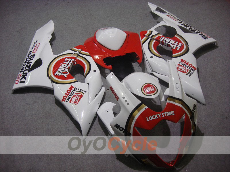 Kit carene a iniezione per GSX R1000 05-06 - Rosso, Bianco - Lucky Strike, MICHELIN, MOTUL #OYO87901977 Immagine principale del prodotto