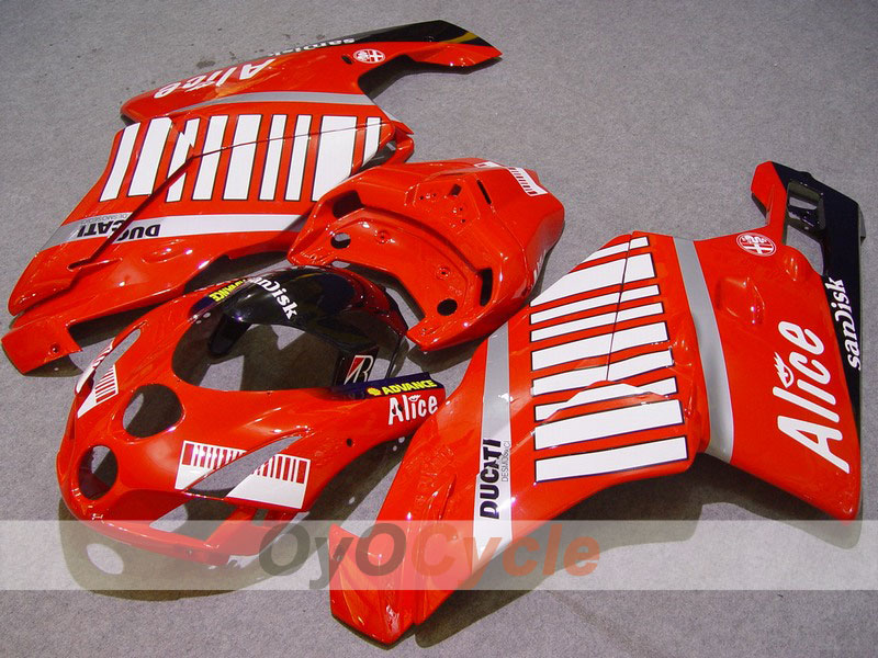 Kit Carene a Iniezione per Ducati 749 del 05-06 - Rosso, Nero - Alice #OYO87902145 Immagine principale del prodotto