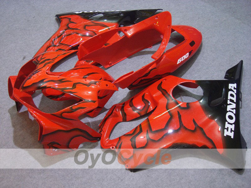 Carenatura a iniezione per CBR600F4i 04-07 - Rosso, Nero - Fiamma #OYO87900199 Immagine principale del prodotto