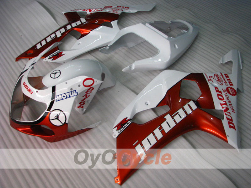 Kit carene a iniezione per GSX R600 01-03 - Rosso, Bianco - MOTUL #OYO87905090 Immagine principale del prodotto