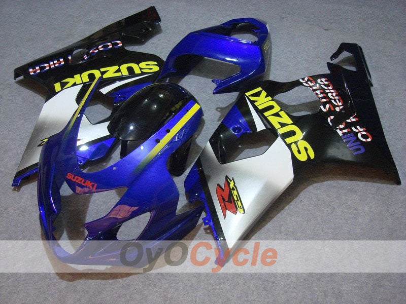 Carenatura a iniezione per GSX R750 anni 04-05 - Blu, Argento - Stile di fabbrica #OYO87901184 Immagine principale del prodotto