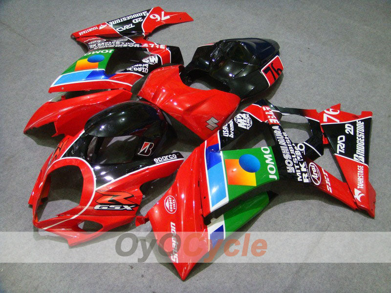 Kit Carene a Iniezione per GSX R1000 07-08 - Rosso, Nero - JOMO #OYO87902101 Immagine principale del prodotto