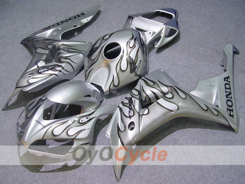 Carene a iniezione per CBR1000RR 06-07 - Nero, Argento - Fiamma #OYO87900589 Immagine principale del prodotto