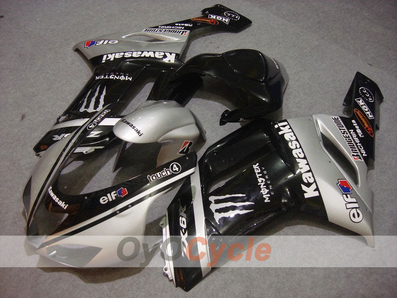 Kit Carene a Iniezione per NINJA ZX-6R 07-08 - Nero, Argento - Monster #OYO87901953 Immagine principale del prodotto