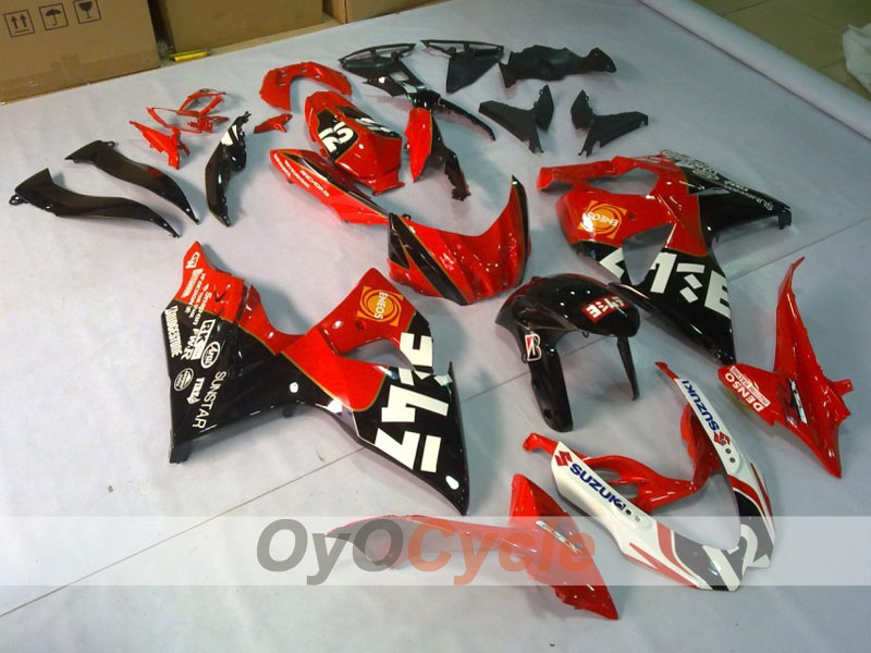Kit carene a iniezione per GSX R1000 09-16 - Rosso, Nero - Stile di fabbrica #OYO87902869 Immagine principale del prodotto