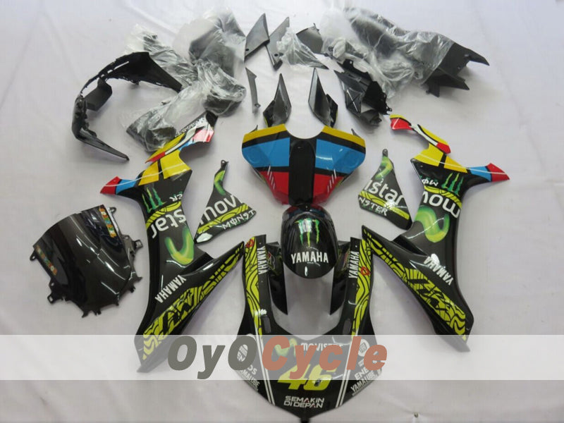 Kit carene a iniezione per YZF-R1 15-19 - Giallo, Nero - Movistar #OYO87914632 Immagine principale del prodotto