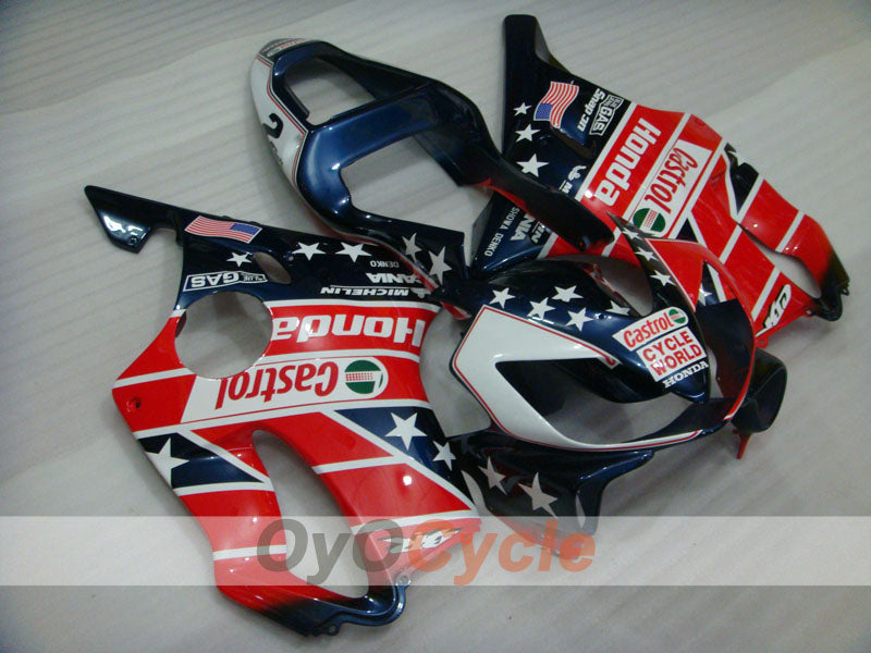 Carena a iniezione per CBR600F4i anni 01-03 - Rosso, Blu - Castrol, MICHELIN #OYO87900144 Immagine principale del prodotto