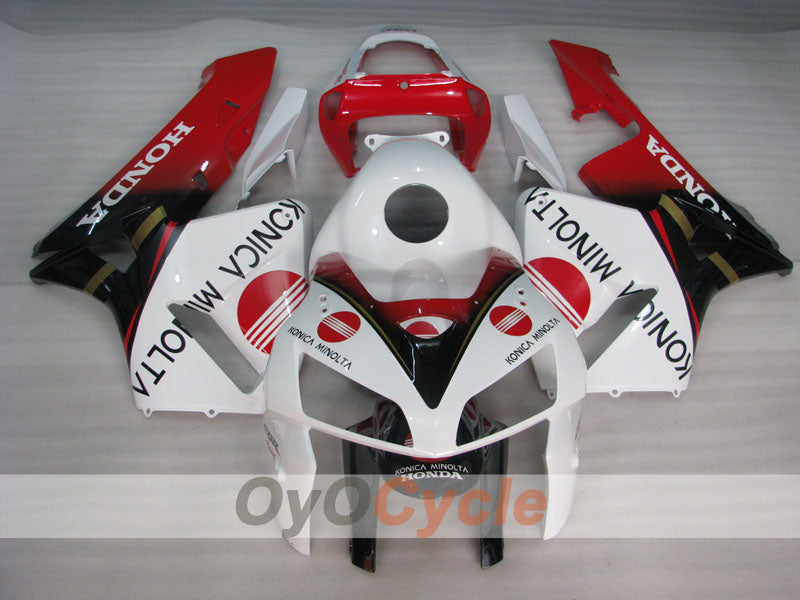 Kit carene stampate a iniezione per CBR600RR 05-06 - Rosso, Bianco - Konica Minolta #OYO87900257 Immagine secondaria del prodotto