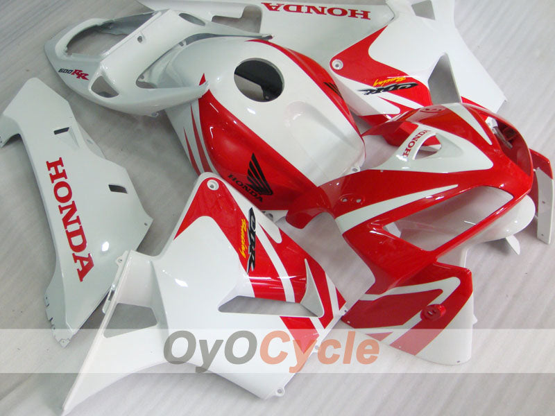 Kit carene a iniezione per CBR600RR 05-06 - Rosso, Bianco - Stile Fabbrica #OYO87900310 Immagine principale del prodotto