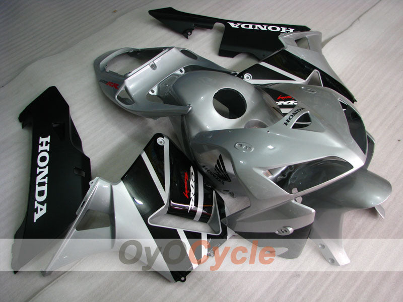 Kit carene a iniezione per CBR600RR 05-06 - Nero, Argento - Stile originale #OYO87900315 Immagine principale del prodotto
