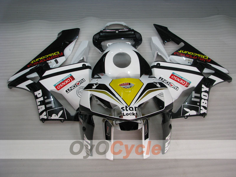 Carenatura a iniezione per CBR600RR anni 05-06 - Bianco, Nero - PlayBoy #OYO87900323 Immagine secondaria del prodotto