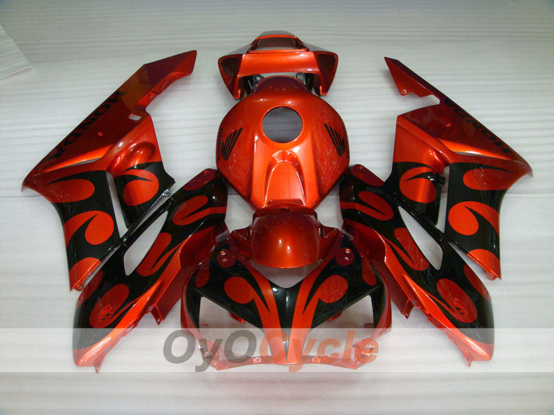 Kit carene a iniezione per CBR1000RR 04-05 - Arancione, Nero - Fiamma #OYO87900490 Immagine secondaria del prodotto