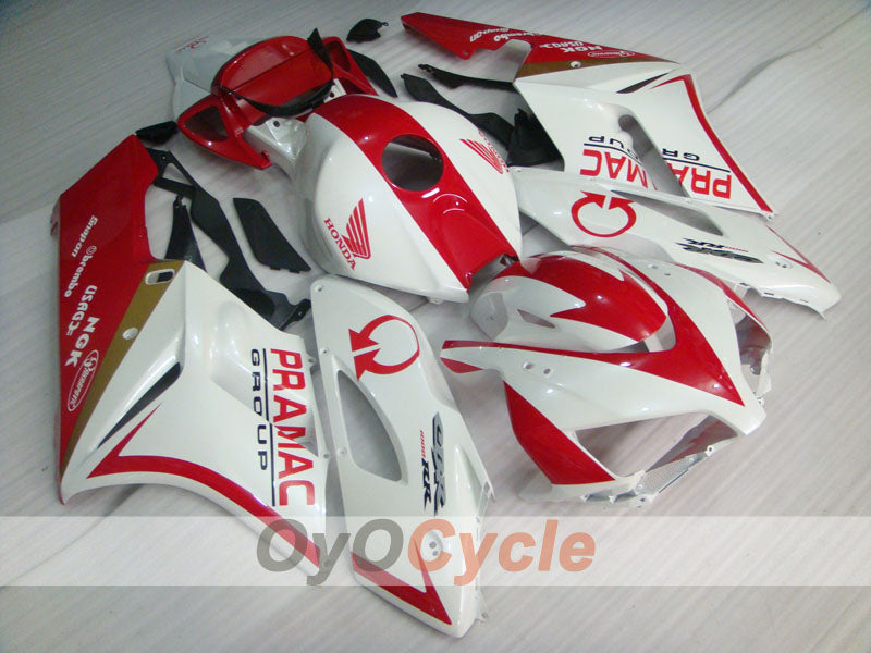 Carena a iniezione per CBR1000RR 04-05 - Rosso, Bianco - PRAMAC #OYO87900526 Immagine secondaria del prodotto