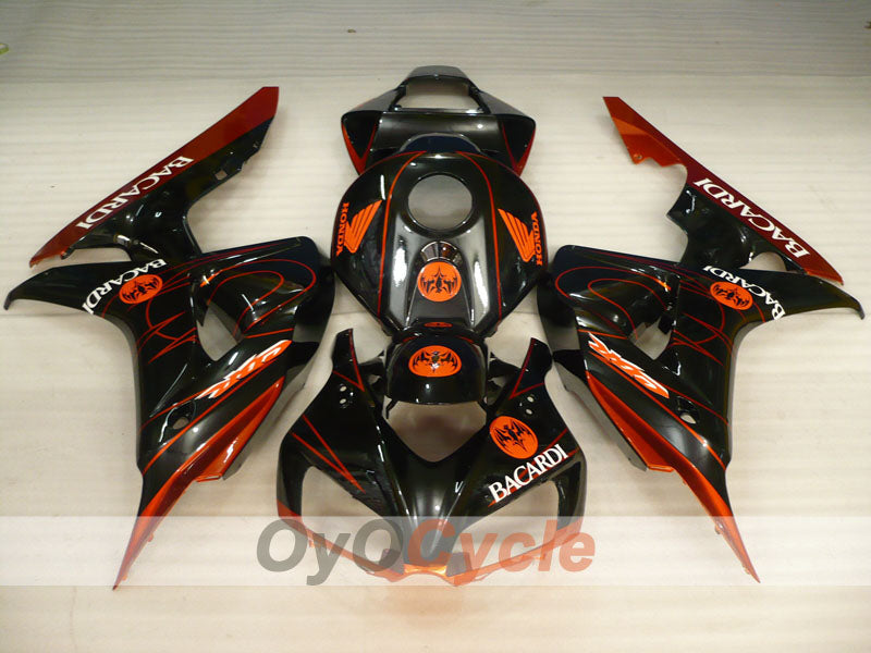 Carenatura a iniezione per CBR1000RR 06-07 - Arancione, Nero - BACARDI #OYO87900549 Immagine secondaria del prodotto
