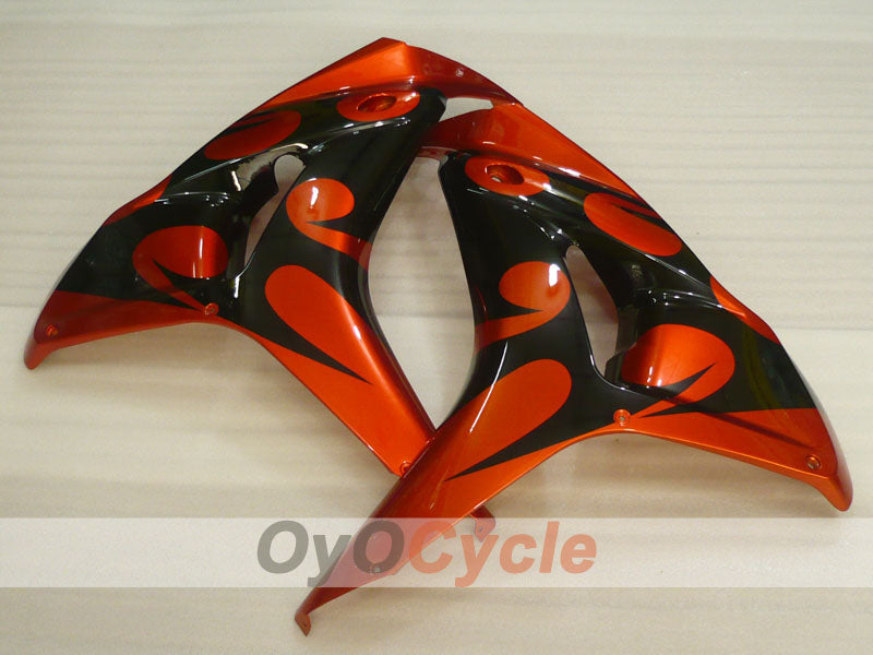 Kit carene a iniezione per CBR1000RR 06-07 - Arancione, Nero - Fiamma #OYO87900584
