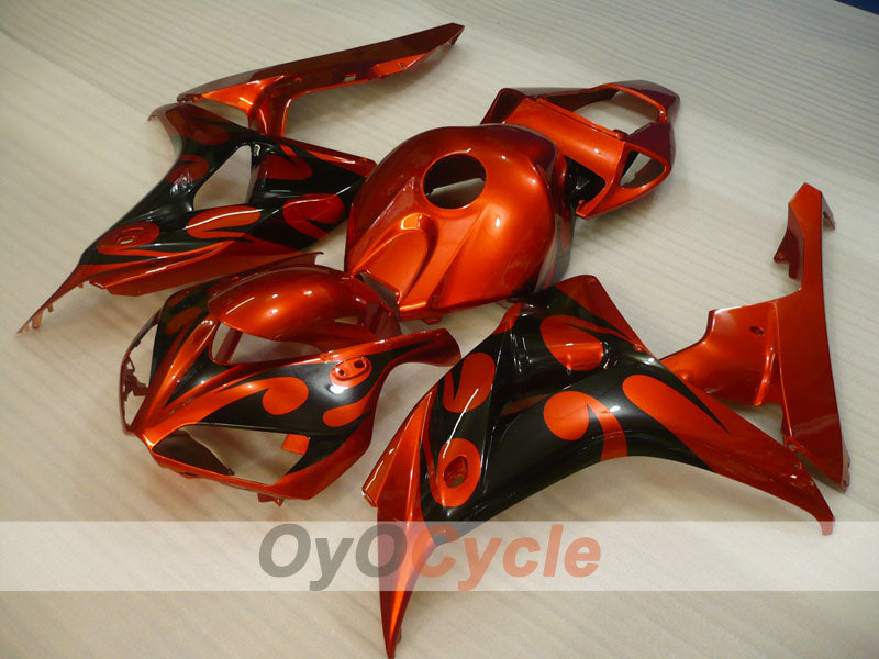 Kit carene a iniezione per CBR1000RR 06-07 - Arancione, Nero - Fiamma #OYO87900584 Immagine principale del prodotto
