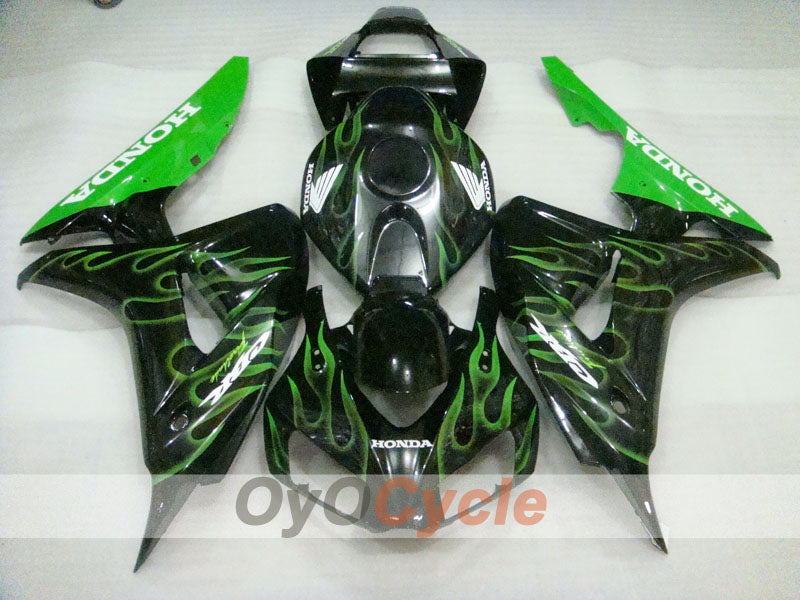 Kit carenatura a iniezione per CBR1000RR 06-07 - Verde, Nero - Fiamma #OYO87900595