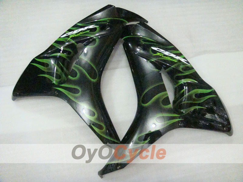 Kit carenatura a iniezione per CBR1000RR 06-07 - Verde, Nero - Fiamma #OYO87900595