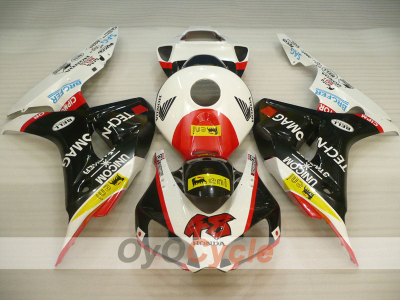 Kit carene a iniezione per CBR1000RR 06-07 - Bianco, Nero - Stile di fabbrica #OYO87900630 Immagine secondaria del prodotto