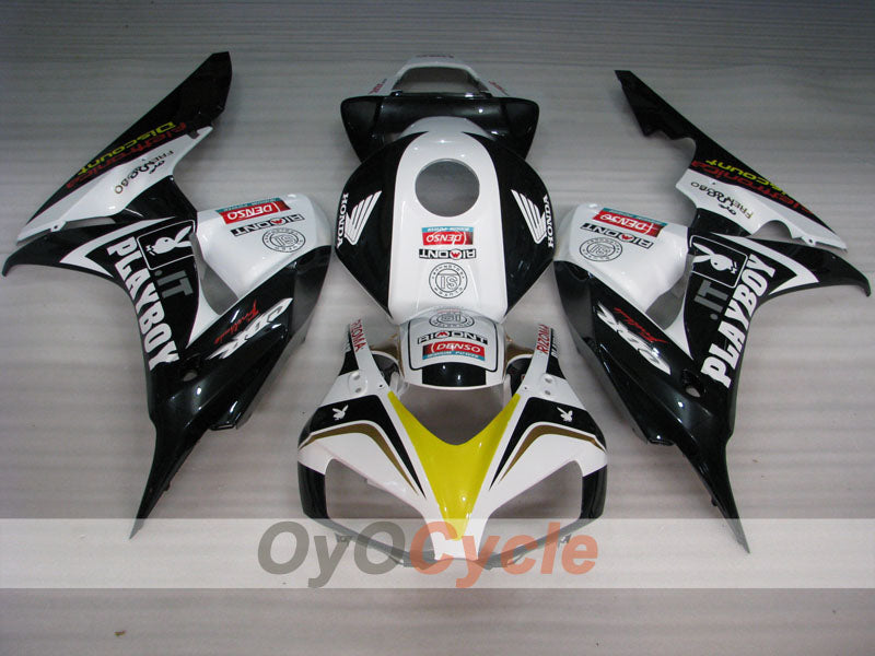 Kit carene a iniezione per CBR1000RR 06-07 - Bianco, Nero - PlayBoy #OYO87900634 Immagine secondaria del prodotto