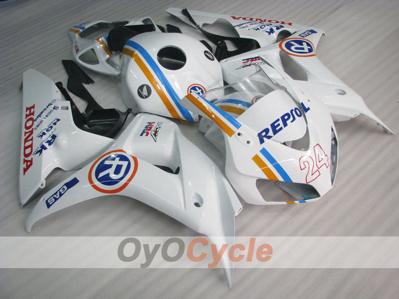 Kit carene a iniezione per CBR1000RR 06-07 - Bianco, Nero - RK #OYO87900636
