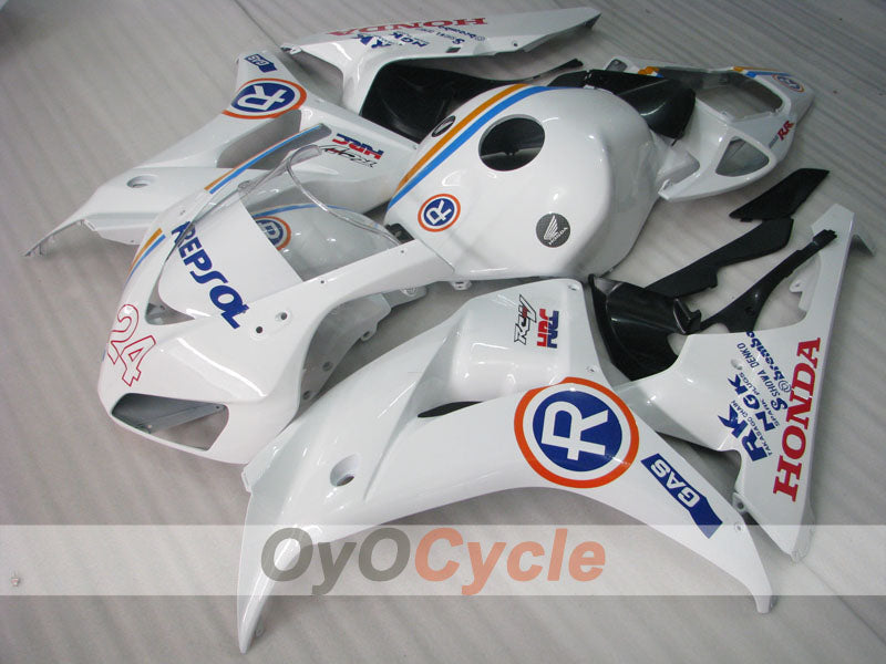 Kit carene a iniezione per CBR1000RR 06-07 - Bianco, Nero - RK #OYO87900636 Immagine secondaria del prodotto