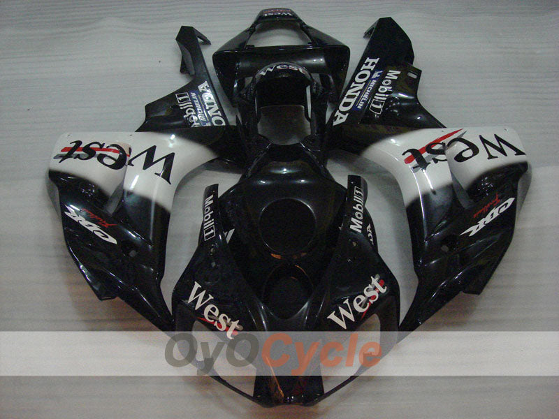 Carenatura a iniezione per CBR1000RR 06-07 - Bianco, Nero - West #OYO87900653 Immagine secondaria del prodotto