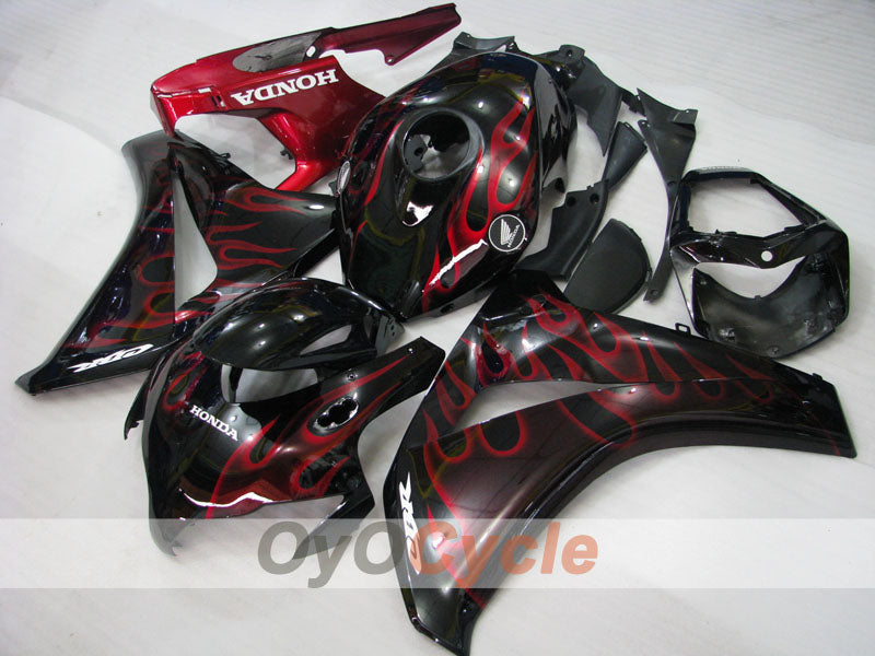 Kit carene a iniezione per CBR1000RR 08-11 - Rosso, Nero - Fiamma #OYO87900684 Immagine principale del prodotto