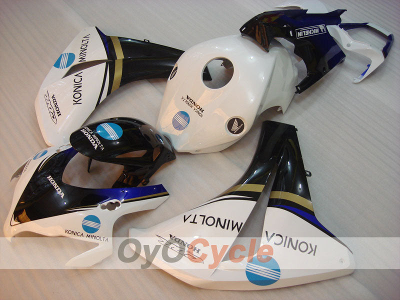 Carenatura a iniezione per CBR1000RR 08-11 - Bianco, Nero - Konica Minolta #OYO87900693 Immagine secondaria del prodotto