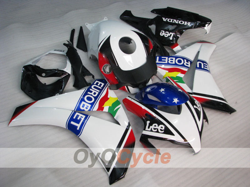 Kit Carene a Iniezione per CBR1000RR 08-11 - Bianco, Nero - Eurobet, Lee #OYO87900697 Immagine principale del prodotto